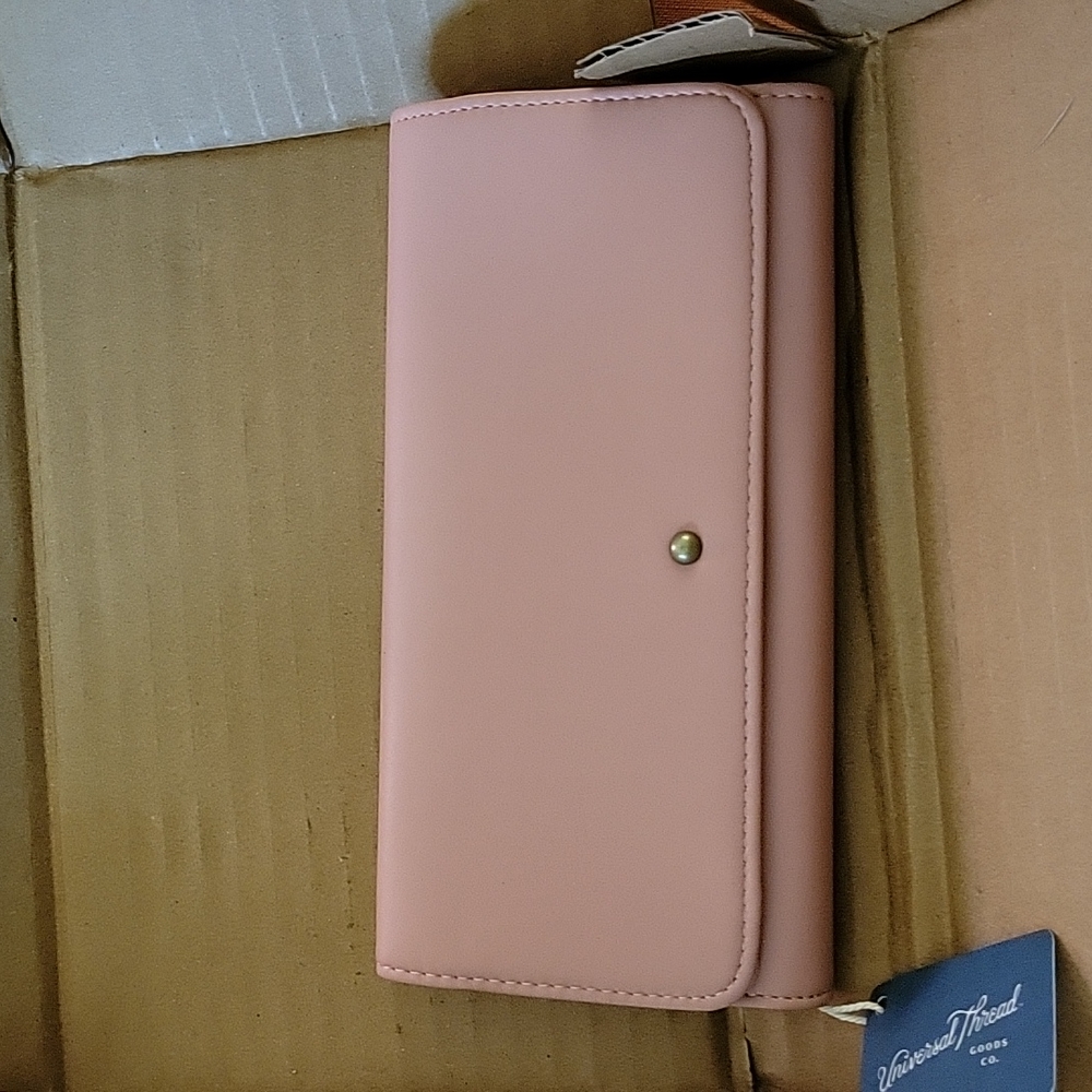 Peach color wallet